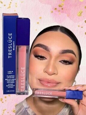 🟢3/$19! Tresluce Plumping Lip Gloss in Champagne Sips 5.3 ml *BNIB